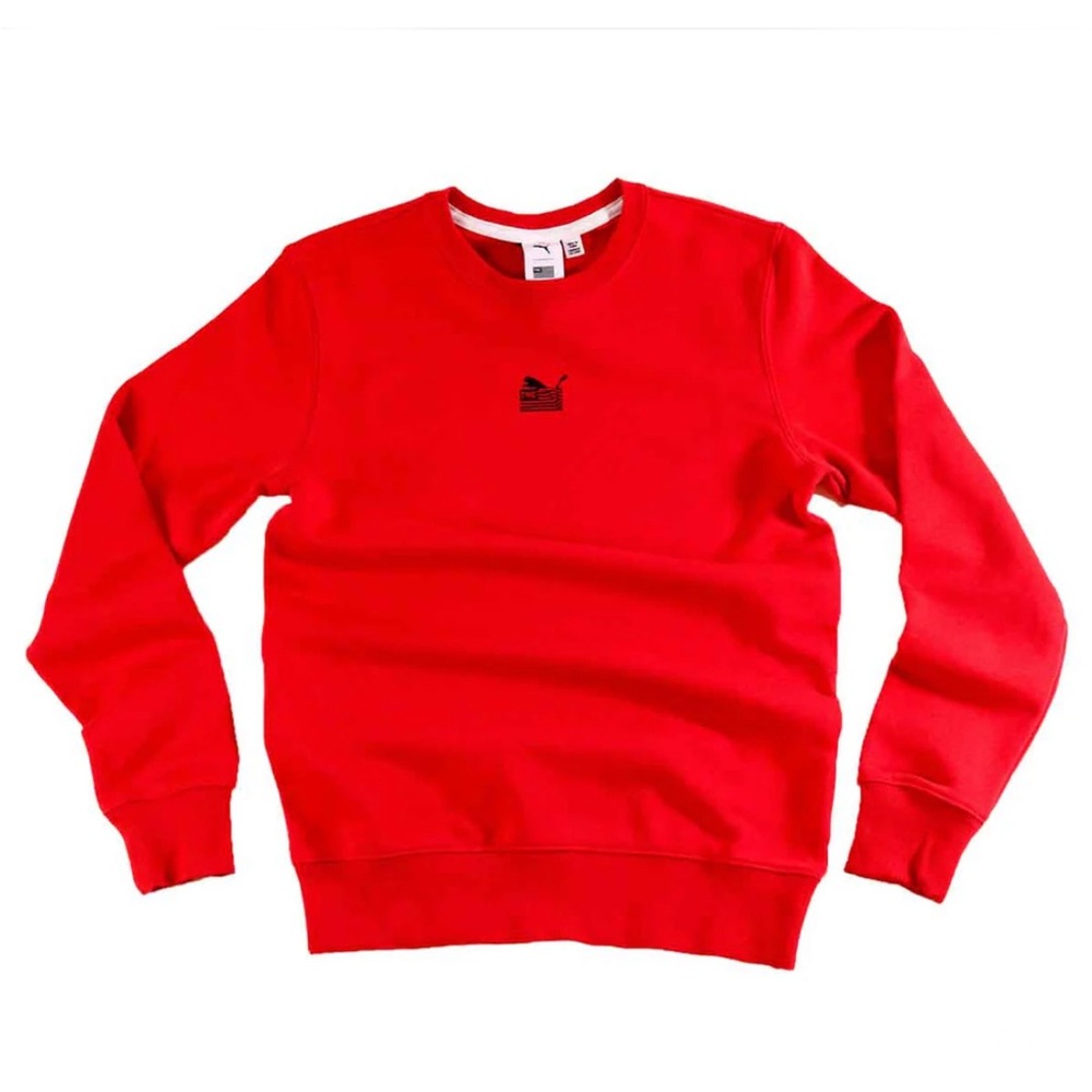 PUMA X TMC EVERYDAY HUSSLE COLLECTION SWEATSHIRT - RED
